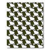 Green Green Geometric Tessellation Area Rug