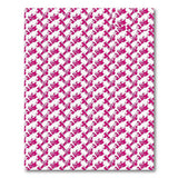 Vibrant Pink Geometric Wing Pattern Area Rug