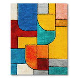 Multi-color and Patterns Vibrant Geometric Multi-Color Area Rug