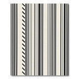 Black and White Bold Black Grey Striped Area Rug