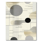 Geometric Modern Beige and Neutral Abstract Geometric Beige Grey Area Rug