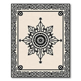 Traditional Persian Ornate Beige Mandala Persian Area Rug