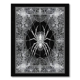 ODIKA Gothic Spider Web Washable Area Rug - Low Pile Non-Slip Home Decor