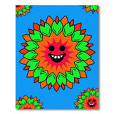 Cheerful Smiling Sun Cartoon Area Rug