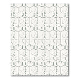 Modern Grey Hexagon Geometric Area Rug