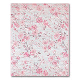 Blush Pink Rose Branch Floral Rug