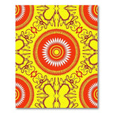 Vibrant Yellow Sun Mandala Area Rug