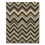 Brown and Tan Brown Tan Chevron Geometric Area Rug