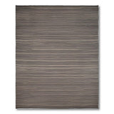 Modern Grey Striped Woven Grey Area Rug
