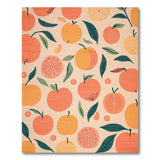 Vibrant Orange Peach Citrus Fruit Area Rug