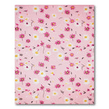 Floral Vintage Pink Whimsical Pink Daisy Floral Area Rug
