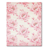 Pink Blush Peony Blush Pink Peony Floral Area Rug