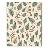 Cream Fern Leaf Boho Area Rug