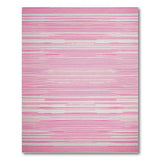 Bold Pink Striped Geometric Area Rug