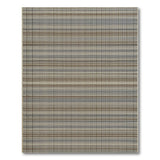 Rustic Plaid Woven Area Rug in Brown Tan