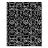 Black White Heritage Tribal Motif Area Rug