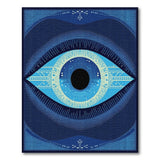 Mystic Evil Eye Blue Geometric Area Rug