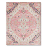 Blush Pink Persian Area Rug