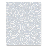 Swirling Light Blue Abstract Area Rug