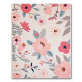 Pink Blush Pink Floral Vintage Area Rug
