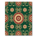 Traditional Persian Mandala Area Rug in Vibrant Multi-Color