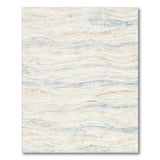 Wavy Abstract Beige Abstract Area Rug