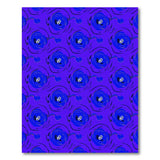 Purple Blue Abstract Geometric Area Rug