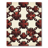 Rusty Chain Clover Area Rug