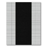 Bold Black Center Geometric Grid Area Rug