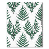 Leaf Lush Green Fern Leaf Area Rug