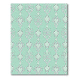 Teal Geometric Diamond Bow Motif Area Rug