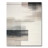 Modern Grey Geometric Abstract Area Rug