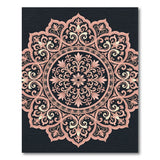Elegant Pink Persian Mandala Rug