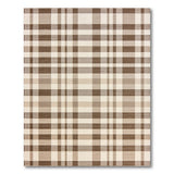 Brown and Tan Brown Tan Plaid Rustic Farmhouse Area Rug