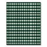 Forest Green Gingham Check Area Rug