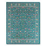 Traditional Persian Floral Teal Persian Floral Area Rug