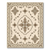 Ornate Beige Traditional Persian Beige and Neutral Area Rug