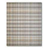Rustic Farmhouse Brown and Tan Rustic Brown Tan Plaid Area Rug