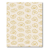 Abstract Gold Petal Outline Area Rug