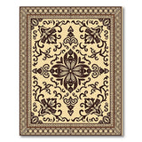 Ornate Beige Persian Floral Area Rug