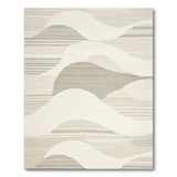 Beige and Neutral Wavy Abstract Beige Neutral Area Rug