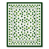 Green Shamrock Scatter Area Rug