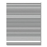 Bold Black White Horizontal Stripe Black and White Rug