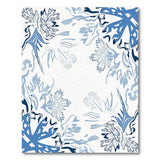 Blue Floral Vintage Area Rug