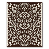ODIKA Washable Traditional Floral Area Rug - Non-Slip Low Pile