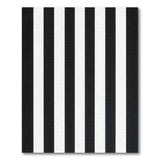 Bold Black White Vertical Stripe No. 24 Area Rug