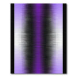 Purple Purple Gradient Stripe Area Rug