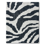 Black and White Bold Black White Zebra Stripe Area Rug