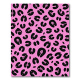 Hot Pink Leopard Print Pink Area Rug