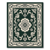 Emerald Green Ornate Traditional Persian Rug